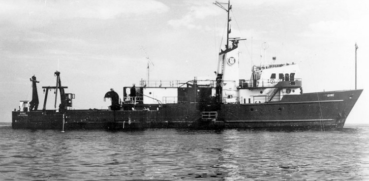 Photo of the Research Vessel  GYRE at sea.