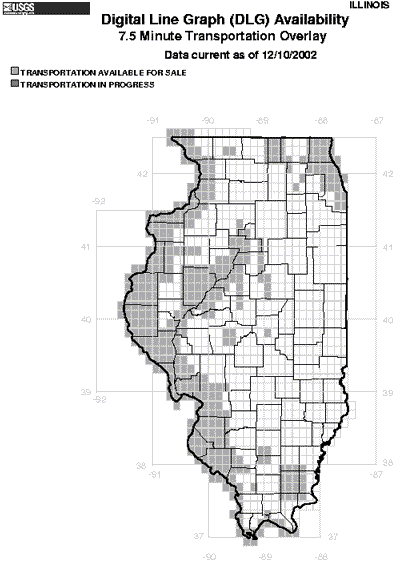 Availability of two USGS DLG feature layers for Illinois