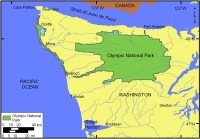Figure 1. Location of Olympic National Park in Northwest Washington.