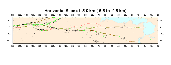Horizontal Section at 5.0 km