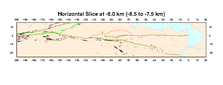 Horizontal Section at 8.0 km