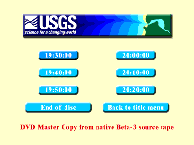 Image of a typical button menu for a disc in this collection.