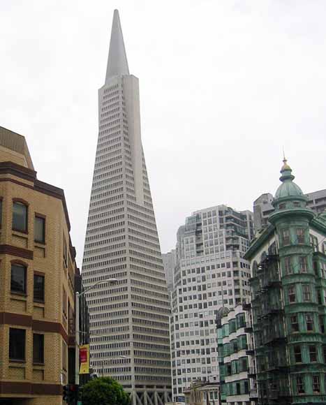 Photograph of Transamerica Pyramid building in San Francisco