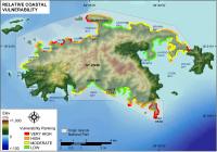 Figure 11. Relative Coastal Vulnerability for Virgin Islands National Park.