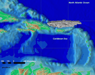 gtsurfmod.tif - Grey Toned Surface Model Image from the 150 grid of the Puerto Rico Trench.