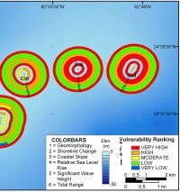 Figure 11. Relative Coastal Vulnerability for Dry Tortugas National Park.   