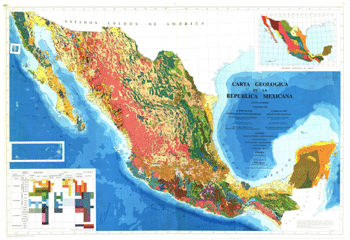 geologic map of Mexico