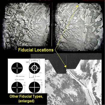 Typical aerial camera fiducial marks. For a more detailed explanation, contact Kent Brown at kentbrown@utah.gov.