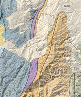 portion of a geologic map