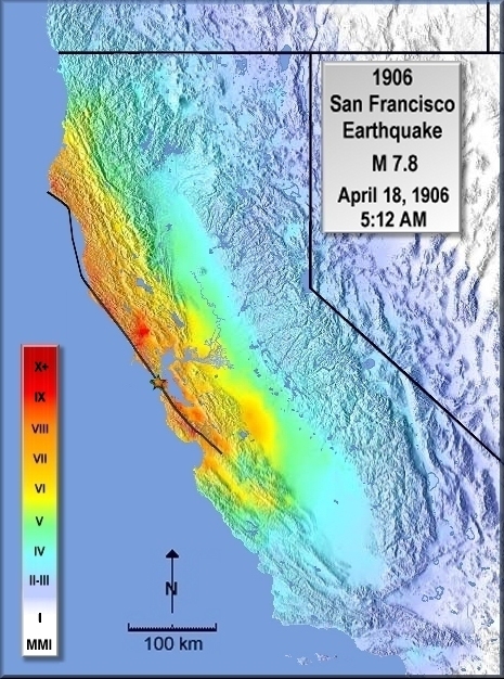 mercalli scale earthquakes