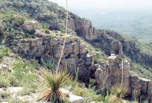 photo of limestone slope