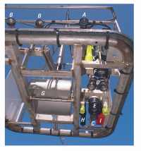 Figure 2.3.  The USGS SeaBed Observation and Sampling System (SEABOSS) used to obtain still photographs, videos and obtain samples of the sea floor sediments. 