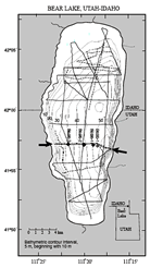 thumbnail image of figure 1 in report: generalized map of Bear Lake