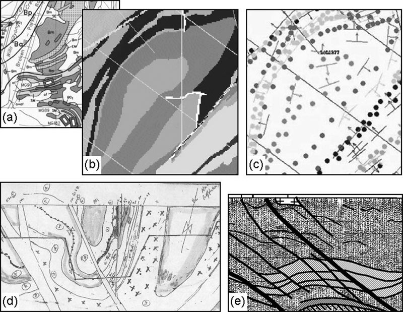 Inputs to the 3D model included published geology at various scales