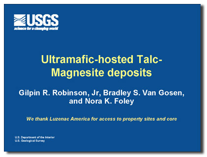 Ultramfic-Hosted Talc-Magnesite Deposits