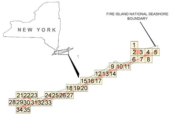 Fire Island National Seashore Index Map