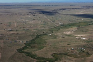 Aerial photo of southwestern Laramie County.