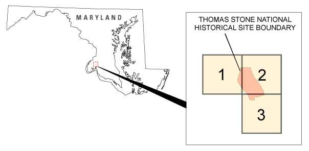 Map of Thomas Stone National Historic Site