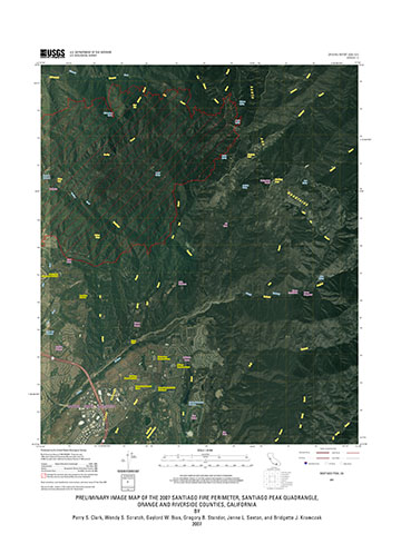 Thumbnail of and link to Santiago Peak Map ZIP