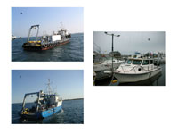 Thumbnail image of Figure 2, a photographs of 3 research vessels.