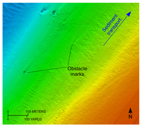 Figure 20. An illustartion showing details of obstacle marks off Rocky Point, New York.