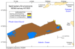 Thumbnail image of figure 29 and link to larger figure. Map showing sedimentary environments in the study area.