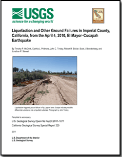 Thumbnail of front cover showing photo of ground failure on country road