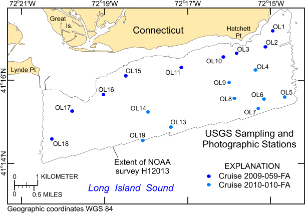 Figure 15. A map showing sample and photograph locations in the study area.