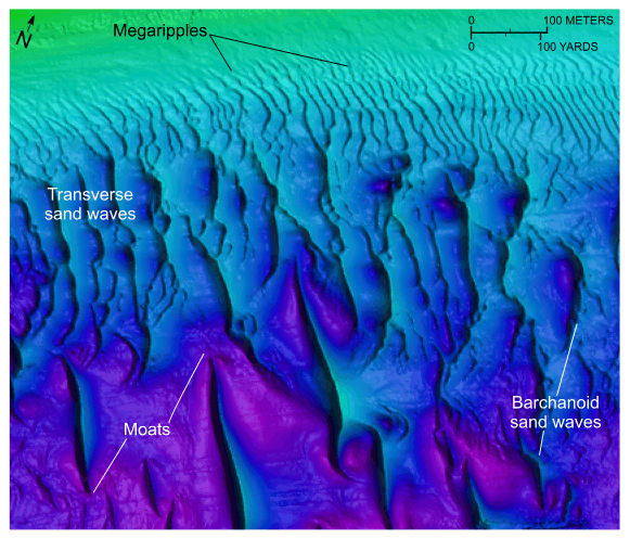 Figure 27. An image of a sand-wave field in the study area.
