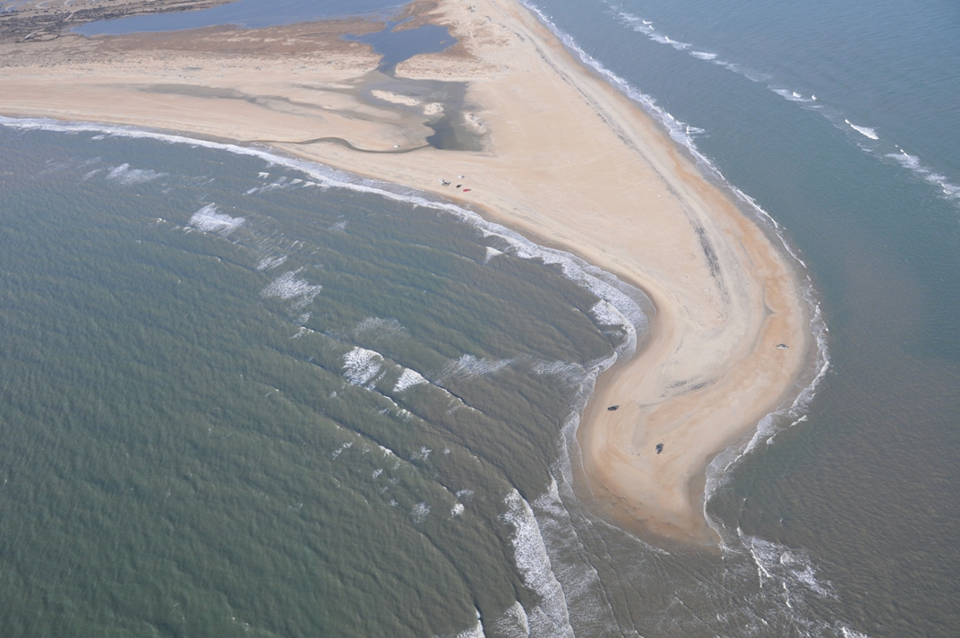aerial photograph of cape hatteras, nc