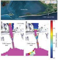 Thumbail image for Figure 28, variation in mobility with tidal cycle at Little Lagoon.