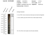 Thumbnail image showing downloadable photograpsh of Assateague Island peat auger core logs