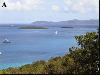 Photo taken on 15 September 2000 during period of normal visibility in the U.S. Virgin Islands. 
