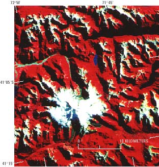 Landsat 2 MSS FCC of Monte/Cerro Tronador