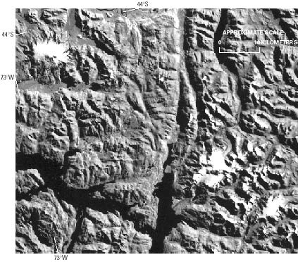 Landsat 2 MSS image of northern Wet Andes