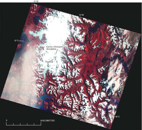Landsat 3 MSS FCC of Northern Patagonian Ice Field