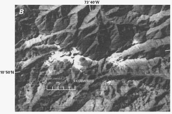 Landsat 1 MSS of Sierra Nevada de Santa Marta