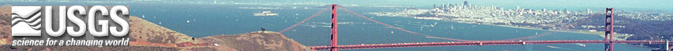 USGS Banner with view looking into the Golden Gate from Hawk Hill