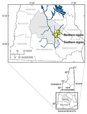 Map of Suncook River study area