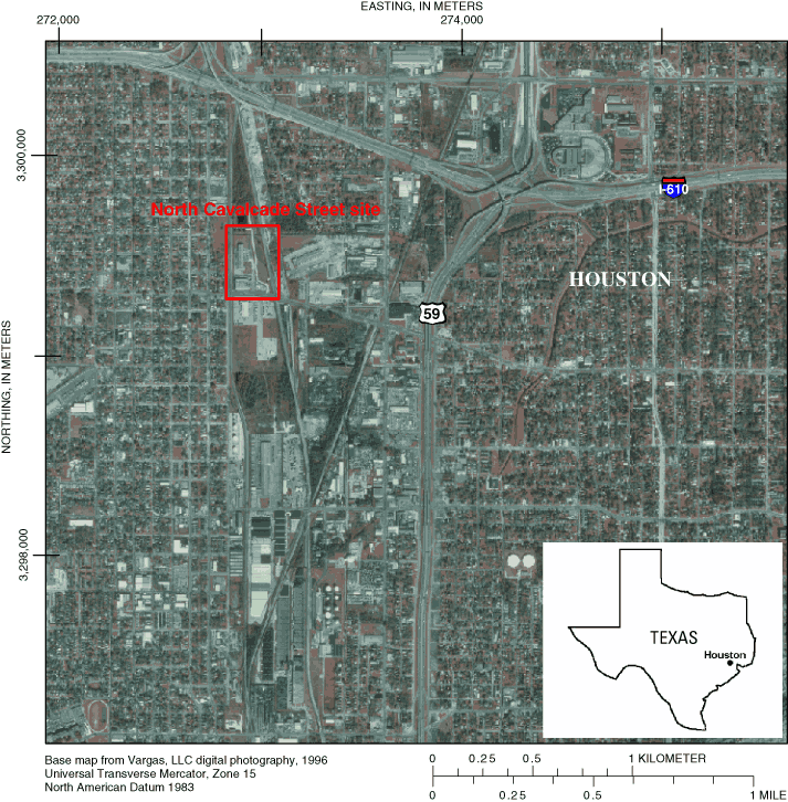 Figure 1. Location of North Cavalcade Street site.
