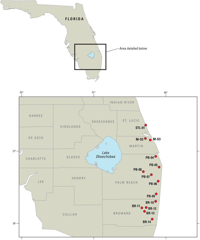 Figure 1. Location of the study area in southeastern Florida.