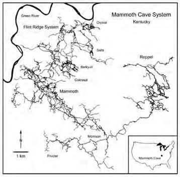 Map of Mammoth Cave