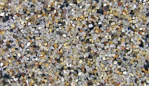 photo taken very close up of sand grains