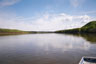 photo of the downstream view of the Kuskokwim River at Liskys Crossing near Stony River