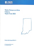 Cover of Water Data Report IN-03-1.