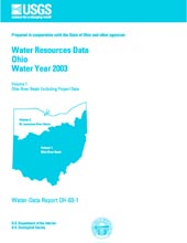 Cover Water-Data Report OH-03-1
