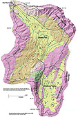 Thumbnail image of the map portion of plate 1, which shows seismic-reflection lines 1-4