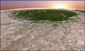 Landsat image of the Black Hills in South Dakota
