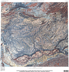 Landsat image map