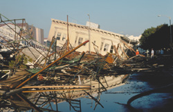 Marina area damage